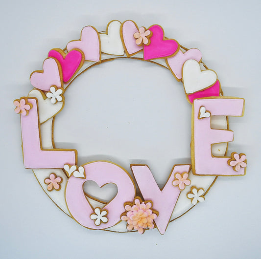 LOVE Sugar Cookie Wreath